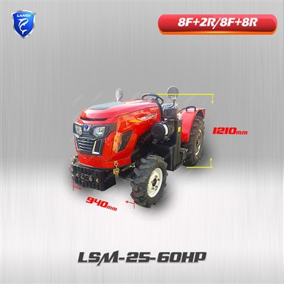 Um trator compacto, confortável e pesado para linhas estreitas